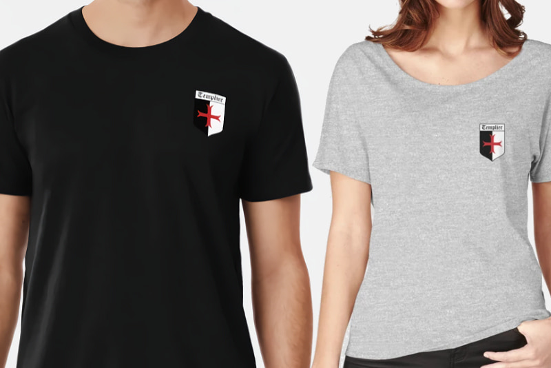 T-shirt, sweat-shirt, sweat à capuche... designs inpirés des chevaliers de l'Ordre du Temple ☩ Collection Templiers ☩ #Terressens sur Redbubble