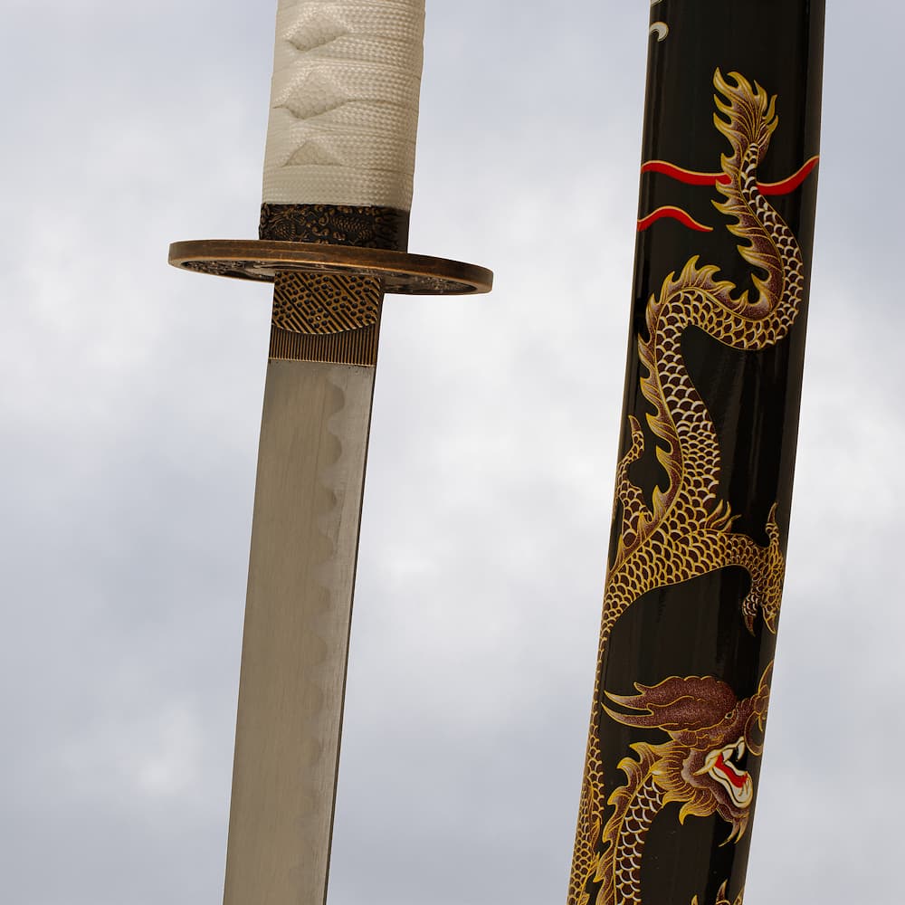 Katana de décoration « Dragon Céleste » (Dragon des nuages)